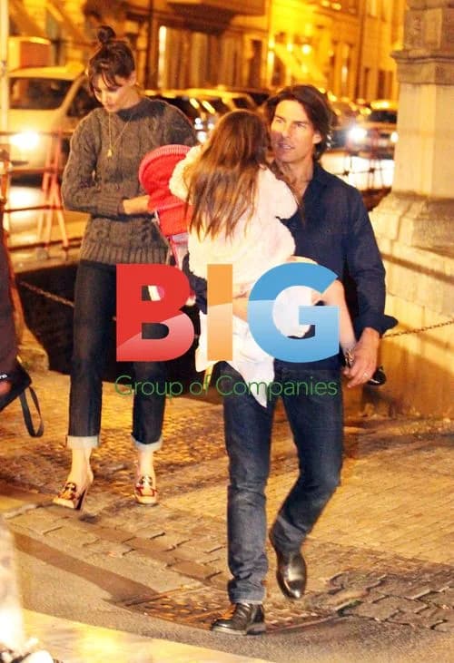 Tom Cruise, Katie Holmes and Suri in Prague