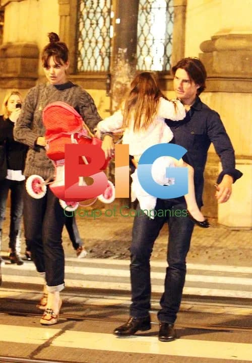 Tom Cruise and Family Out in Prague
