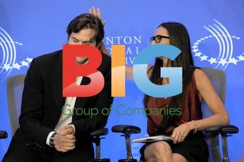 Demi Moore and Ashton Kutcher at Clinton Global Initiative