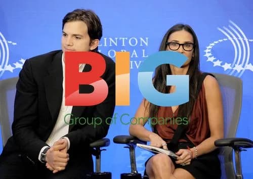 Demi Moore and Ashton Kutcher at Clinton Global Initiative