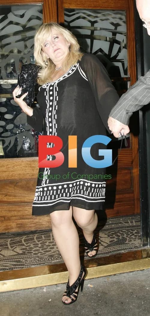 Linda Nolan Leaving Groucho's in London