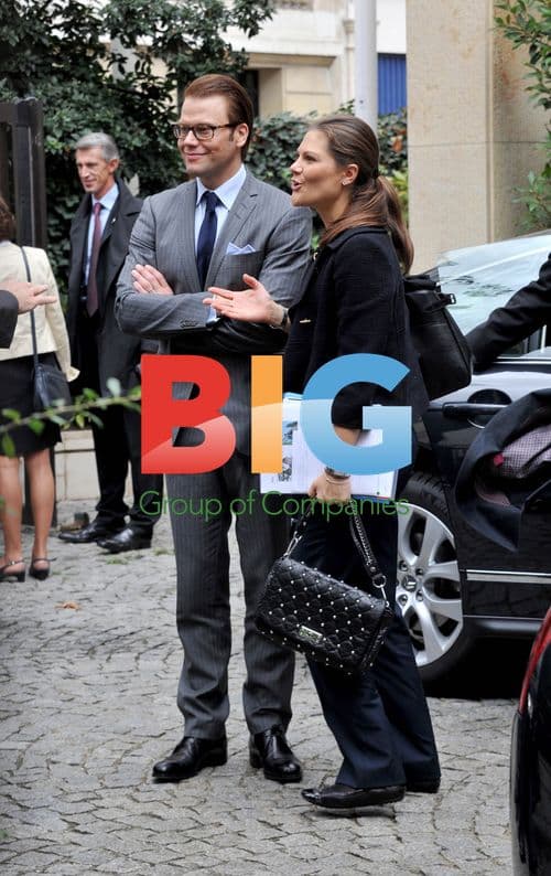 Victoria of Sweden and Daniel Westling at Swedish Embassy