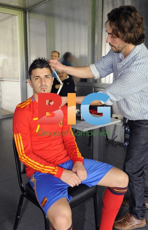 Spanish Soccer Stars Measured for Wax Figures