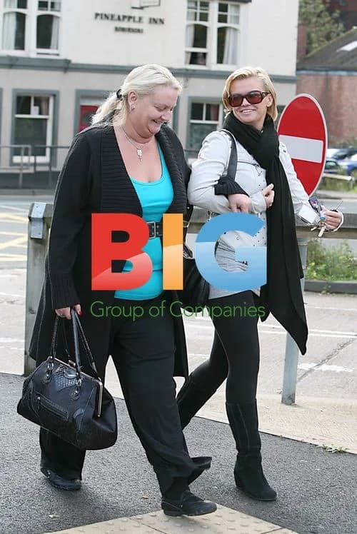 Kerry Katona Leaves Clinic with Mom
