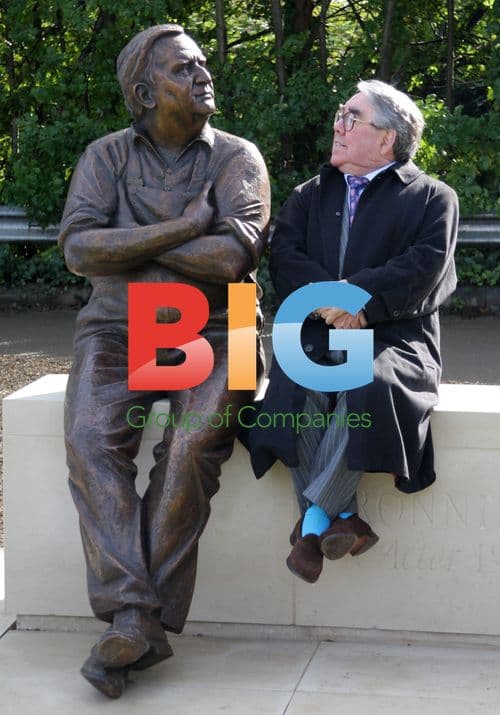 Ronnie Corbett and David Jason at Ronnie Barker statue unveiling
