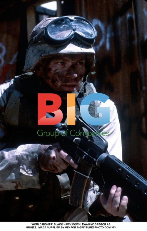 Ewan McGregor as Grimes in BLACK HAWK DOWN