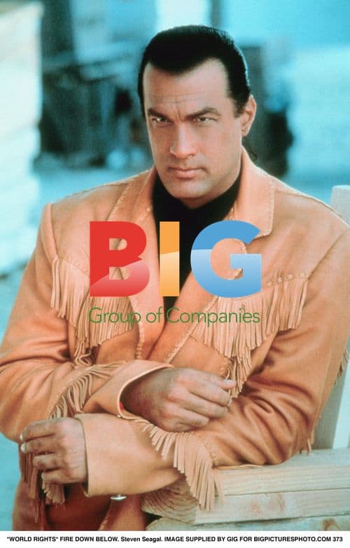 Steven Seagal on Set