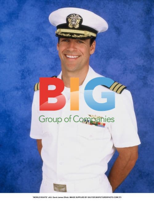 David James Elliott on the JAG Set