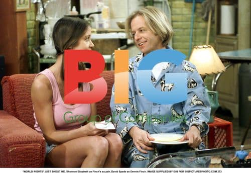 Shannon Elizabeth, David Spade in JUST SHOOT ME