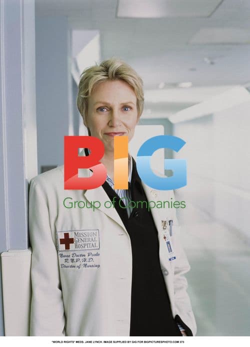 Jane Lynch in White Coat