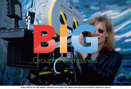 Christine Lahti on the set of 'My First Mister'