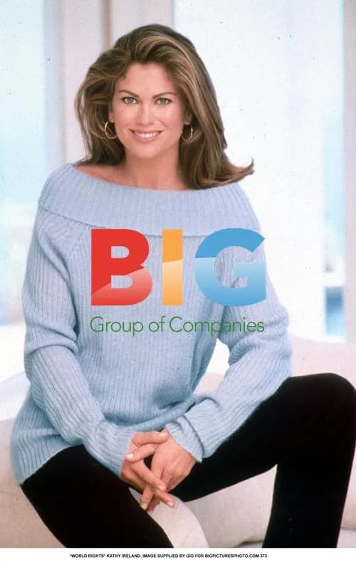 Kathy Ireland in Blue Jumper