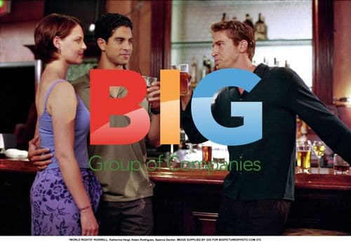 Katherine Heigl, Adam Rodriguez on 'Roswell' set