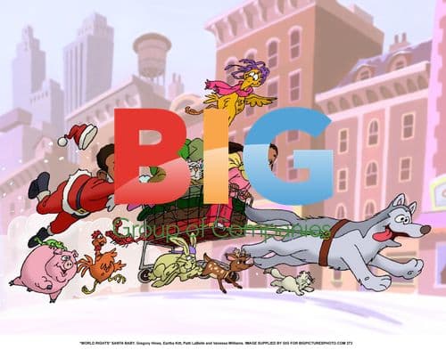 SANTA BABY film still with Gregory Hines, Eartha Kitt, Patti LaBelle, Vanessa Williams