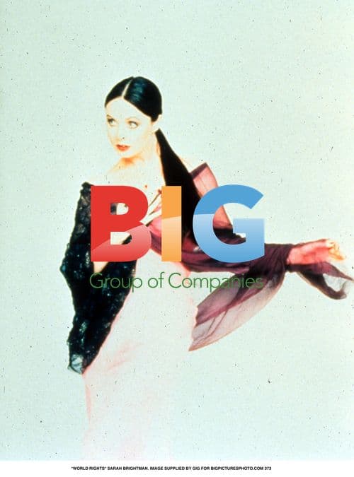 Sarah Brightman in White Dress