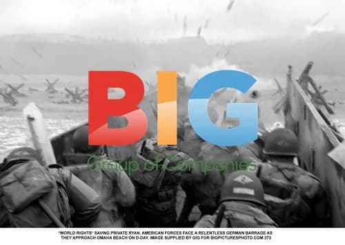 American Forces Face German Barrage on Omaha Beach