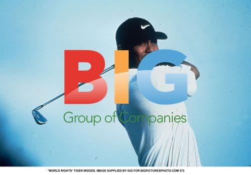 Tiger Woods with Golf Club