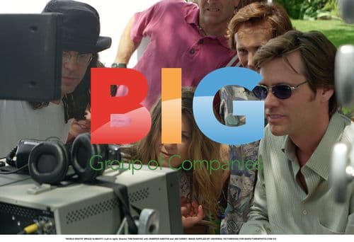 BRUCE ALMIGHTY with Jennifer Aniston and Jim Carrey