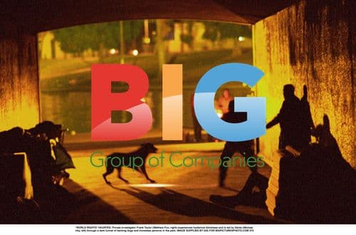 Frank Taylor and Dante in Dark Tunnel