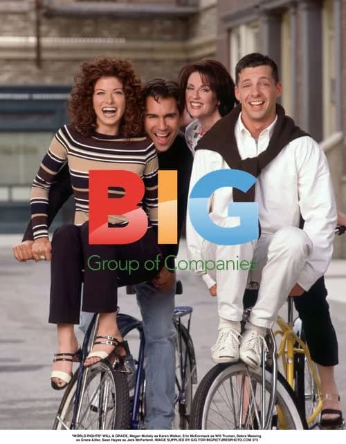 WILL & GRACE Cast on Set