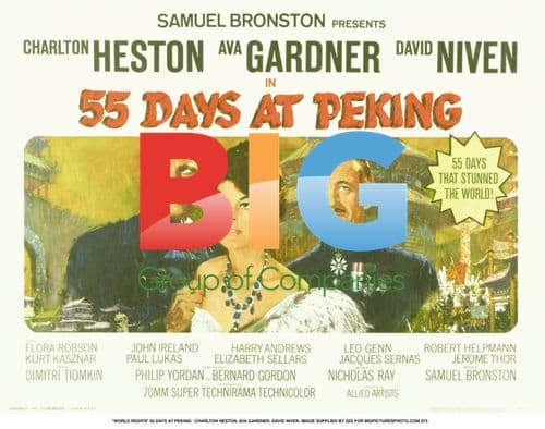 Charlton Heston, Ava Gardner in 55 Days at Peking