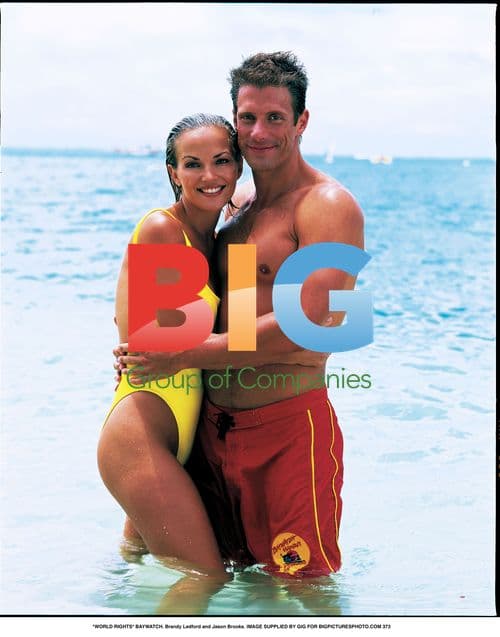 Brandy Ledford and Jason Brooks in Baywatch