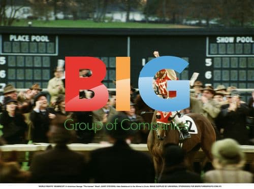 SEABISCUIT: Woolf and Seabiscuit in Winner's Circle