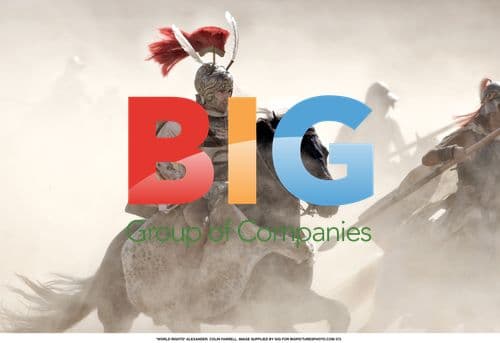 Colin Farrell in Armor on Film Set