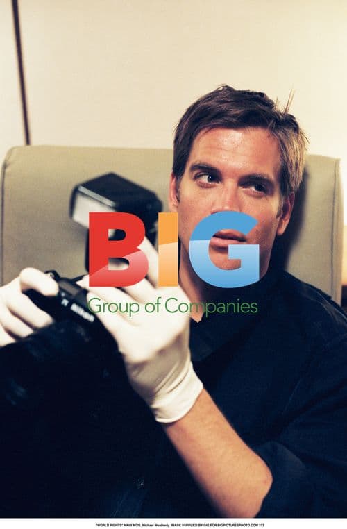 Michael Weatherly on NAVY NCIS Set