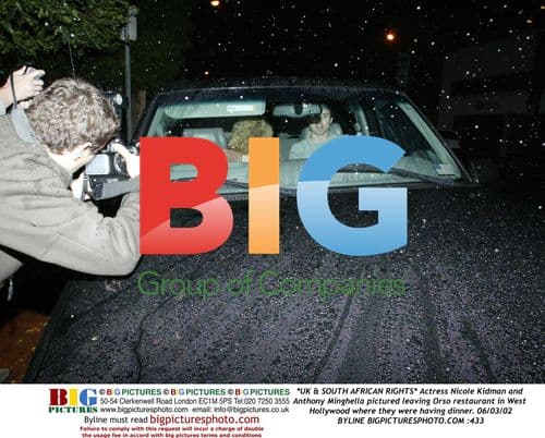 Nicole Kidman and Anthony Minghella at Orso restaurant