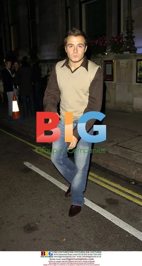 Shane Filan of Westlife with wife at FIFTY
