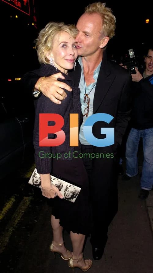 Sting and Trudie Styler at The Ivy in London