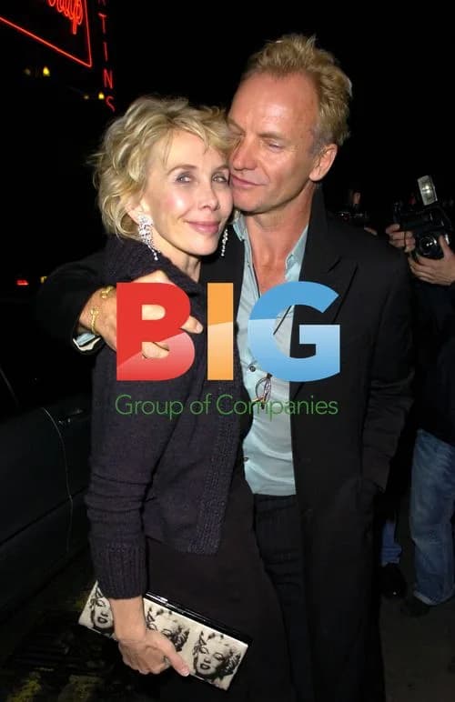 Sting and Trudie Styler at The Ivy in London