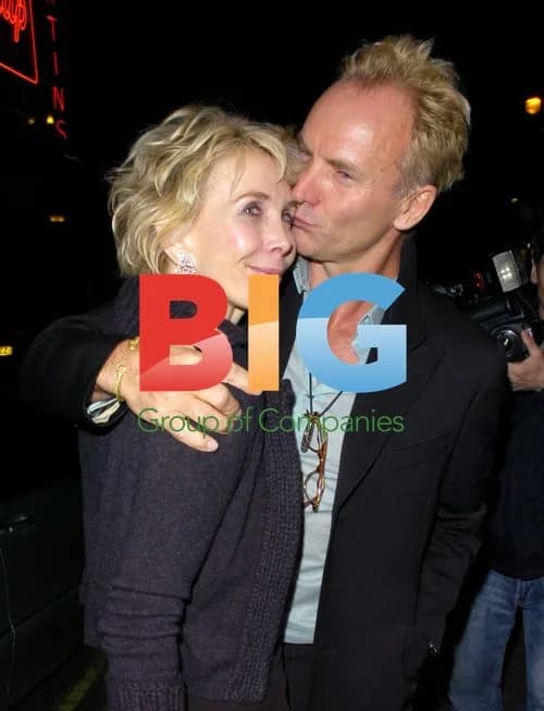 Sting and Trudie Styler at the Ivy in London