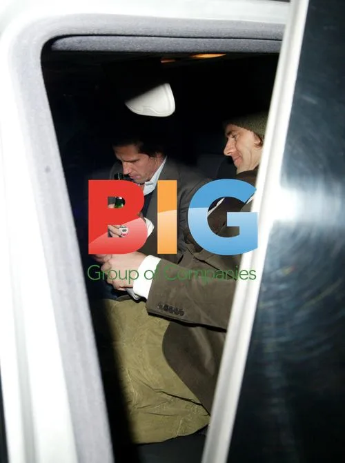 TAKE THAT members leaving DVD launch party