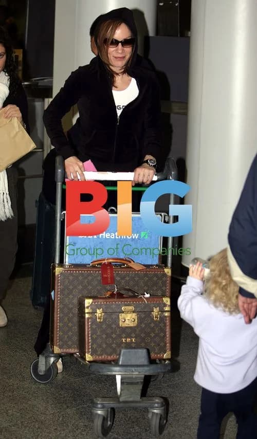 Socialite Tara Palmer Tomkinson at Airport