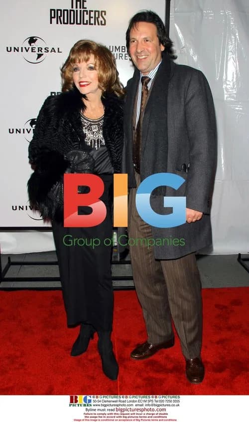 Joan Collins at 'The Producers' premiere