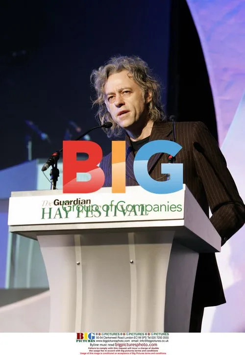 Bob Geldof at Guardian Hay Festival