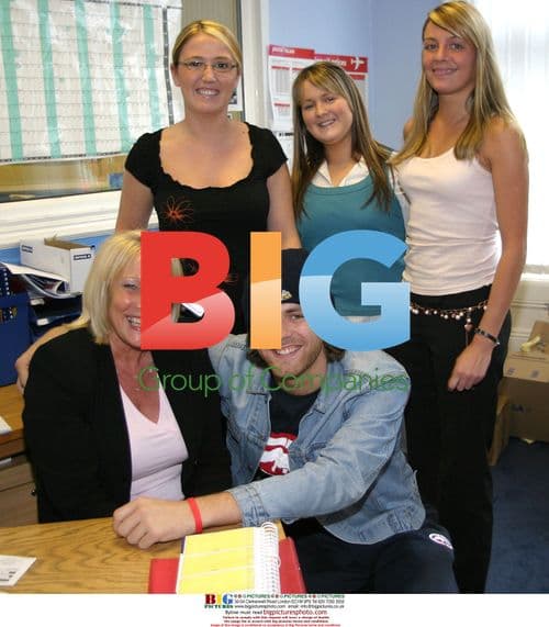 Brian McFadden visits Wish FM in Wigan