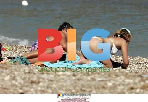 Charlotte Church and Gavin Henson on Beach