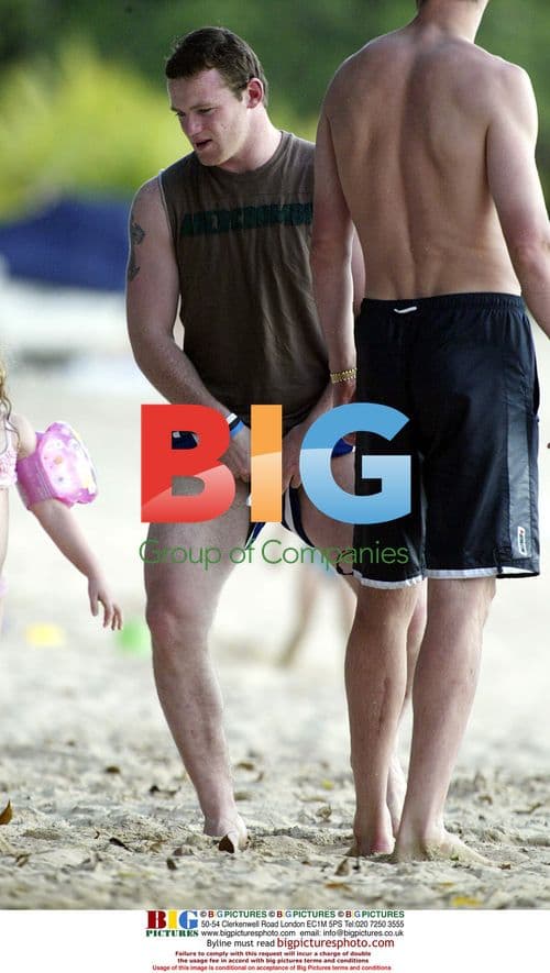 Wayne Rooney and Coleen McLoughlin on holiday