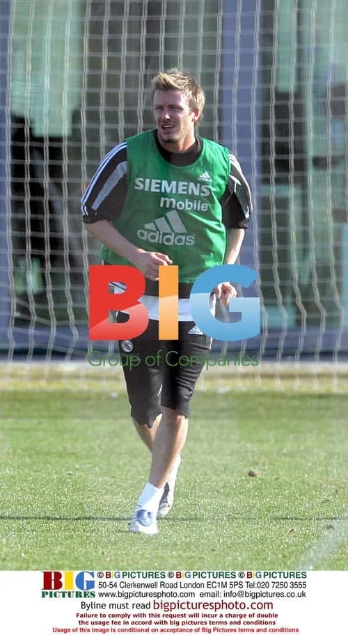 David Beckham Returns to Real Madrid Training