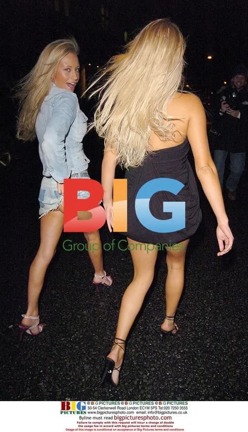 Natalie Denning and Anna Taverner at Nuts Magazine party