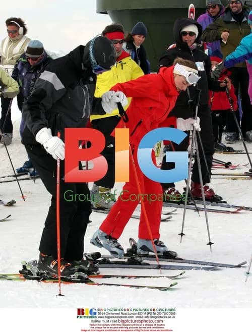 Prince Felipe and Princess Letizia Skiing in Baqueira Beret