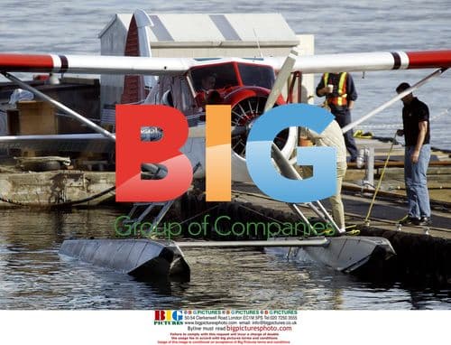 Harrison Ford Travels to Film Set by Floater Plane