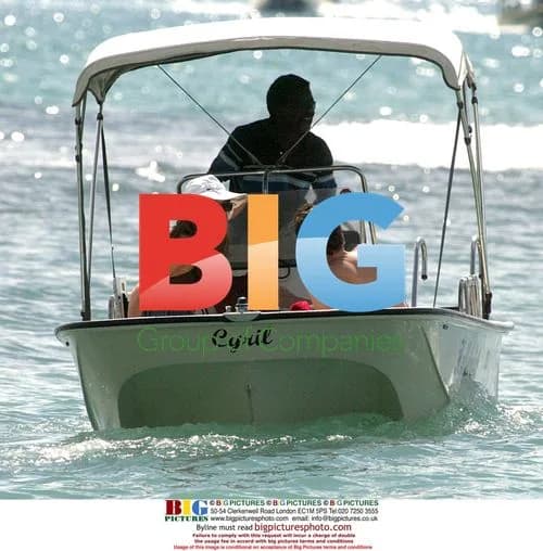 Hugh Grant and Jemina Khan on Caribbean Vacation