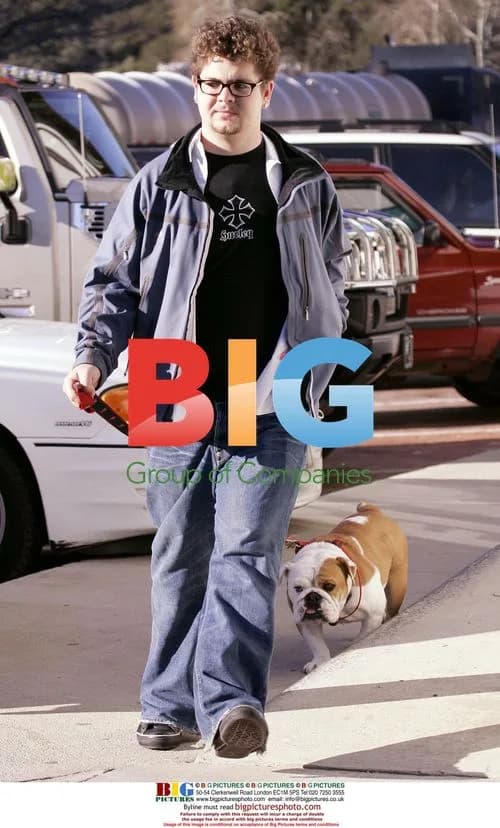 Jack Osbourne walks bulldog Lola in Malibu