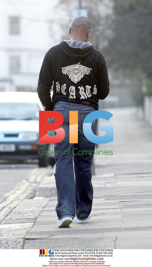 Les Ferdinand walks in Hampstead