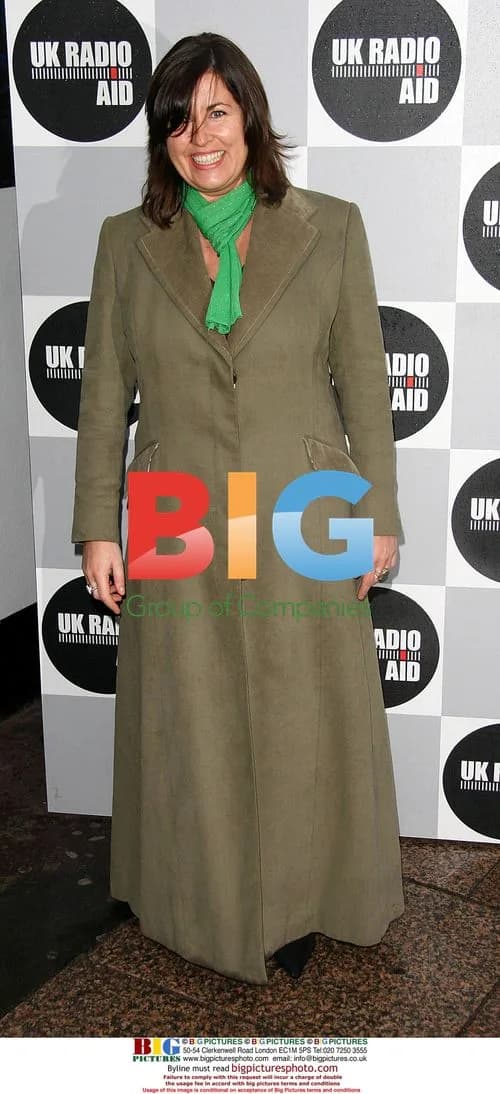Lisa Tarbuck at UK radio aid fundraiser