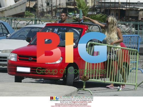 Jodie Marsh and Kenzie go shopping in Caribbean